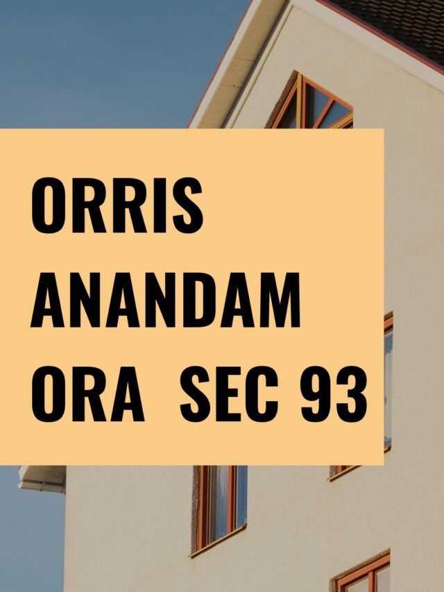 Orris Anandam Ora Plot  For sale Sector 93